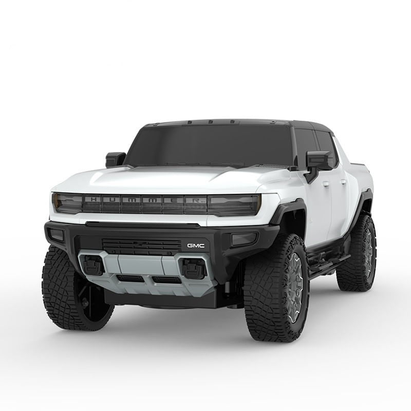 Jucarii, Copii si Bebe - Jucarii si jocuri - Vehicule si jucarii cu telecomanda - Masinute - Masina cu telecomanda hummer ev alb cu scara 1 la 24 - Infinity.ro