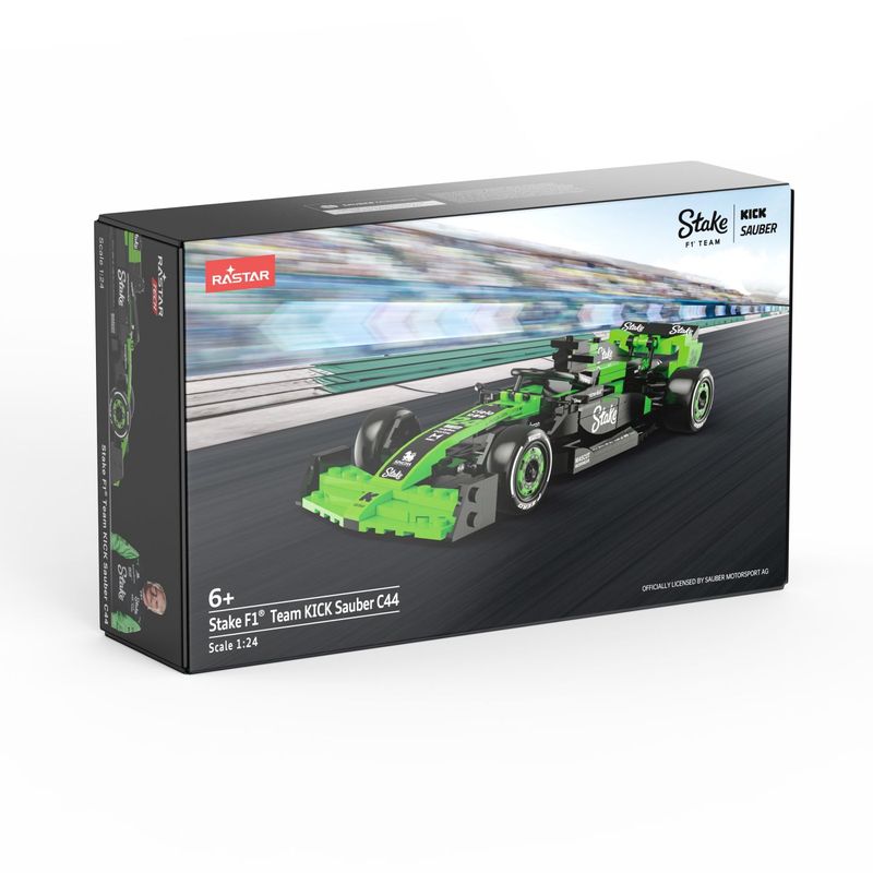Jucarii, Copii si Bebe - Jucarii si jocuri - Vehicule si jucarii cu telecomanda - Masinute - Masinuta construibila kick sauber c44 f1 stake scara 1 la 24 - Infinity.ro