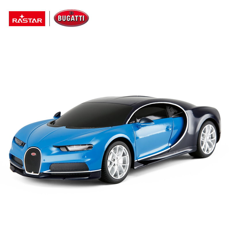 Jucarii, Copii si Bebe - Jucarii si jocuri - Vehicule si jucarii cu telecomanda - Masinute - Masina cu telecomanda bugatti chiron albastru cu scara 1 la 24 - Infinity.ro