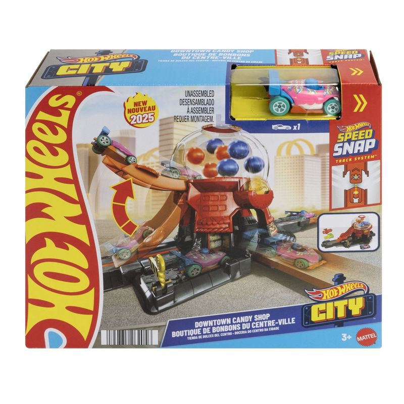 Jucarii, Copii si Bebe - Jucarii si jocuri - Vehicule si jucarii cu telecomanda - Masinute - Hot wheels city magazin de bomboane - Infinity.ro
