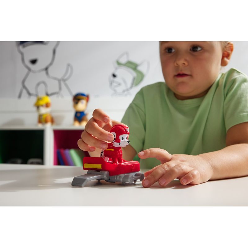 Jucarii, Copii si Bebe - Jucarii si jocuri - Vehicule si jucarii cu telecomanda - Masinute - Patrula catelusilor action pups set vehicul de salvare hoverboard si figurina marshall 5 cm - Infinity.ro
