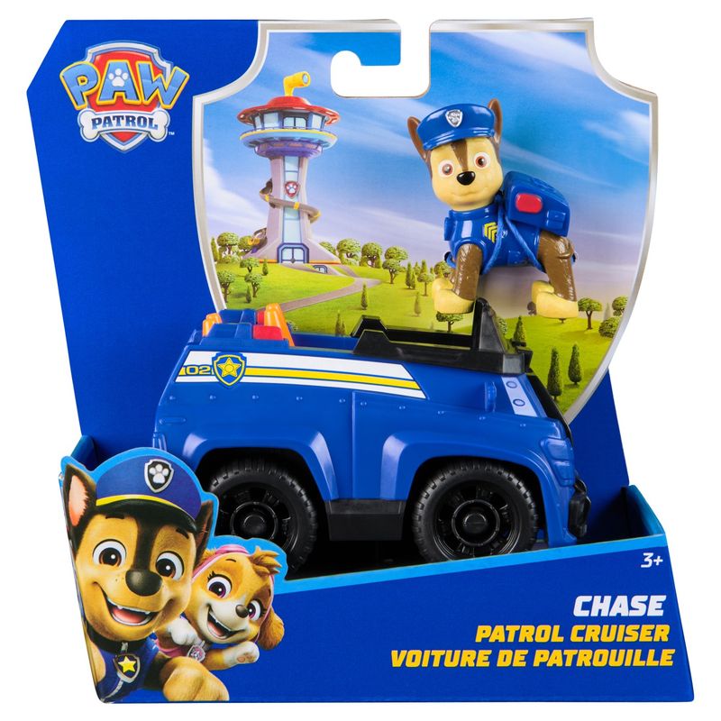 Jucarii, Copii si Bebe - Jucarii si jocuri - Vehicule si jucarii cu telecomanda - Masinute - Patrula catelusilor set vehicul de baza patrol cruiser si figurina chase - Infinity.ro