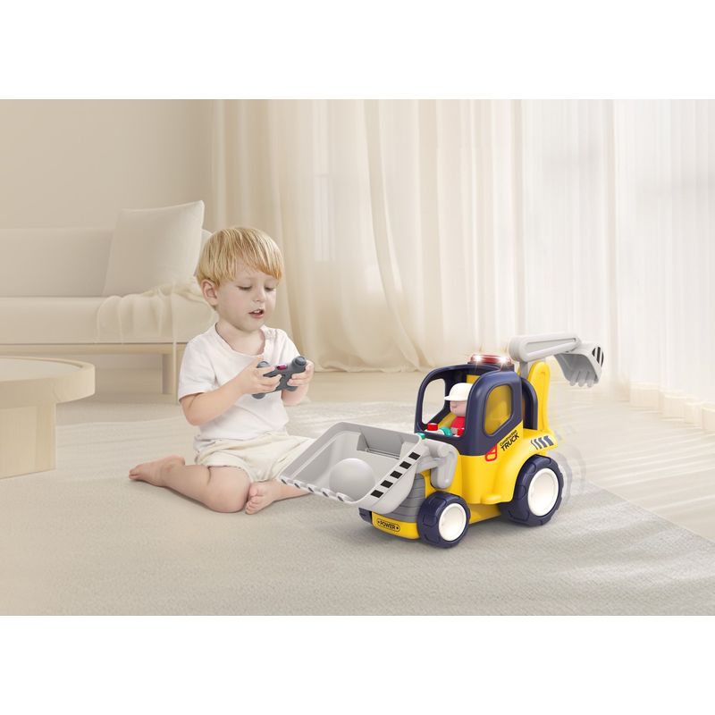 Jucarii, Copii si Bebe - Jucarii si jocuri - Vehicule si jucarii cu telecomanda - Masinute - Camion de constructie cu telecomanda - Infinity.ro