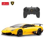 Jucarii, Copii si Bebe - Jucarii si jocuri - Vehicule si jucarii cu telecomanda - Masinute - Masina cu telecomanda lamborghini murcielago lp670 galben cu scara 1 la 24 - Infinity.ro