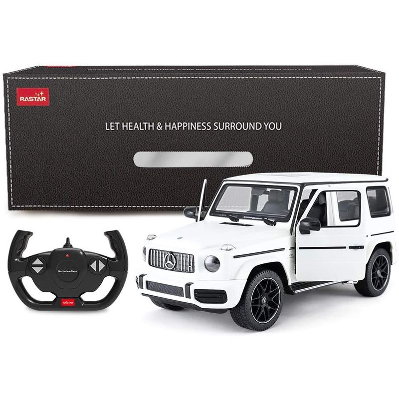 Jucarii, Copii si Bebe - Jucarii si jocuri - Vehicule si jucarii cu telecomanda - Masinute - Masina cu telecomanda mercedes-benz g63 alb scara 1 la 14 - Infinity.ro