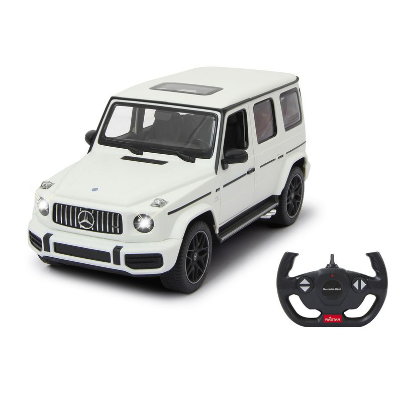 Jucarii, Copii si Bebe - Jucarii si jocuri - Vehicule si jucarii cu telecomanda - Masinute - Masina cu telecomanda mercedes-benz g63 alb scara 1 la 14 - Infinity.ro