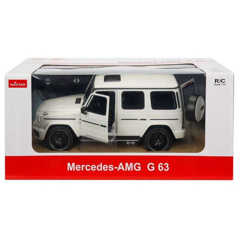 Jucarii, Copii si Bebe - Jucarii si jocuri - Vehicule si jucarii cu telecomanda - Masinute - Masina cu telecomanda mercedes-benz g63 alb scara 1 la 14 - Infinity.ro