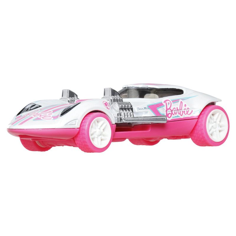 Jucarii, Copii si Bebe - Jucarii si jocuri - Vehicule si jucarii cu telecomanda - Masinute - Hot wheels masinuta metalica cu sistem pull back barbie twin mill street power scara 1:43 - Infinity.ro