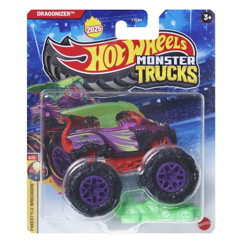 Jucarii, Copii si Bebe - Jucarii si jocuri - Vehicule si jucarii cu telecomanda - Masinute - Hot wheels monster truck masinuta dragonizer scara 1:64 - Infinity.ro