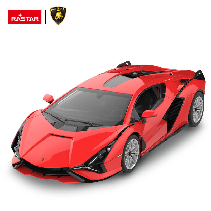 Jucarii, Copii si Bebe - Jucarii si jocuri - Vehicule si jucarii cu telecomanda - Masinute - Masina cu telecomanda lamborghini sian rosu cu scara 1 la 14 - Infinity.ro