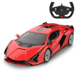 Jucarii, Copii si Bebe - Jucarii si jocuri - Vehicule si jucarii cu telecomanda - Masinute - Masina cu telecomanda lamborghini sian rosu cu scara 1 la 14 - Infinity.ro