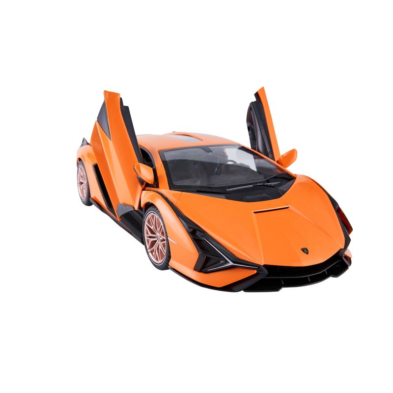 Jucarii, Copii si Bebe - Jucarii si jocuri - Vehicule si jucarii cu telecomanda - Masinute - Masina cu telecomanda lamborghini sian portocaliu cu scara 1 la 14 - Infinity.ro