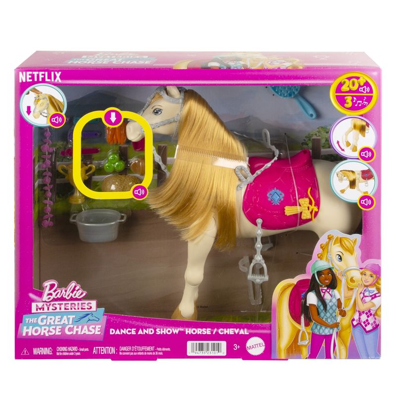 Jucarii, Copii si Bebe - Jucarii si jocuri - Papusi si accesorii - Papusi - Barbie mysteries calut cu sunete si accesorii - Infinity.ro