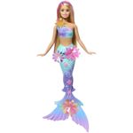 Jucarii, Copii si Bebe - Jucarii si jocuri - Papusi si accesorii - Papusi - Barbie papusa sirena floare magica cu par blond si coada albastra - Infinity.ro