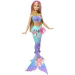 Jucarii, Copii si Bebe - Jucarii si jocuri - Papusi si accesorii - Papusi - Barbie papusa sirena floare magica cu par blond si coada albastra - Infinity.ro