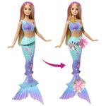 Jucarii, Copii si Bebe - Jucarii si jocuri - Papusi si accesorii - Papusi - Barbie papusa sirena floare magica cu par blond si coada albastra - Infinity.ro