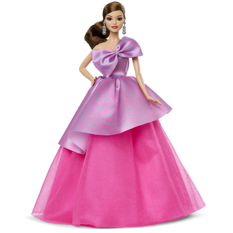 Jucarii, Copii si Bebe - Jucarii si jocuri - Papusi si accesorii - Papusi - Barbie papusa barbie birthday wishes satena cu rochie roz - Infinity.ro