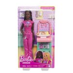 Jucarii, Copii si Bebe - Jucarii si jocuri - Papusi si accesorii - Papusi - Barbie set de joaca papusa barbie bruneta face cariera pediatru - Infinity.ro