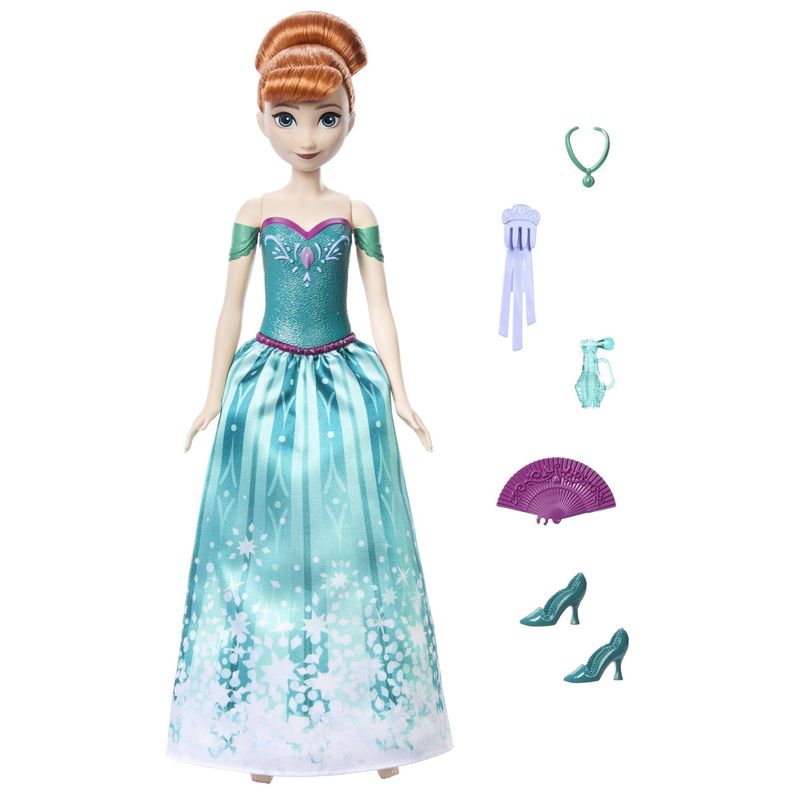 Jucarii, Copii si Bebe - Jucarii si jocuri - Papusi si accesorii - Papusi - Disney frozen spin and reveal papusa anna cu evantai - Infinity.ro