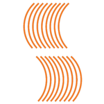 Sport si Outdoor - Ciclism - Accesorii pentru biciclete - Lumini biciclete - Set 16 Stickere jante reflectorizante, autocolante pentru roti Masini, Motociclete, Biciclete, 17-18 inch, Portocaliu - Infinity.ro