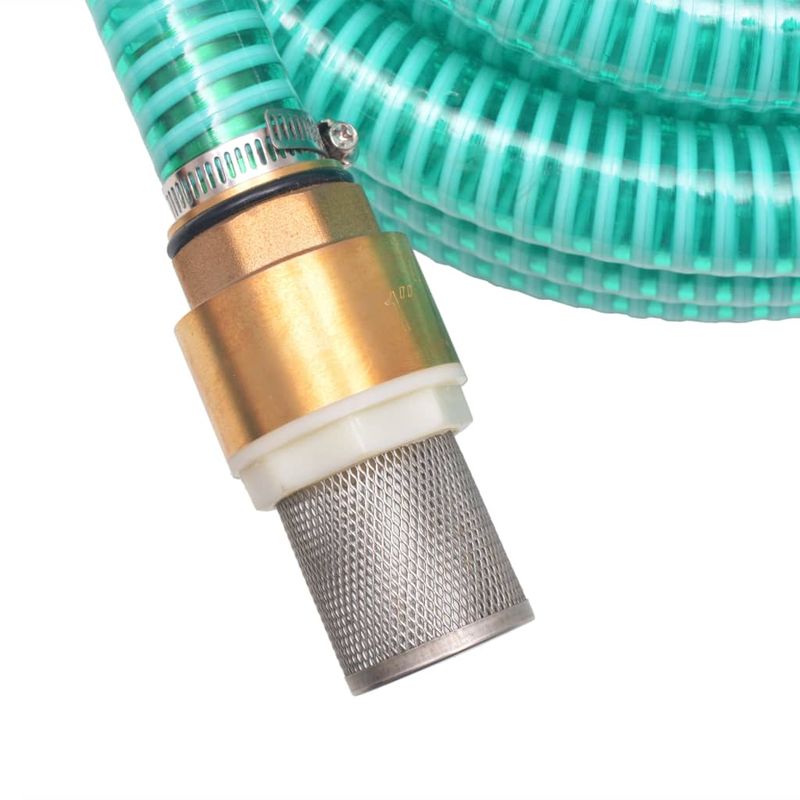 Casa si Gradina - Gradinarit si plante - Instalatii si accesorii pentru irigatii - Furtunuri de gradina si accesorii - Furtun de aspiratie, conectori de alama, 4 m,  25 mm, verde - Infinity.ro