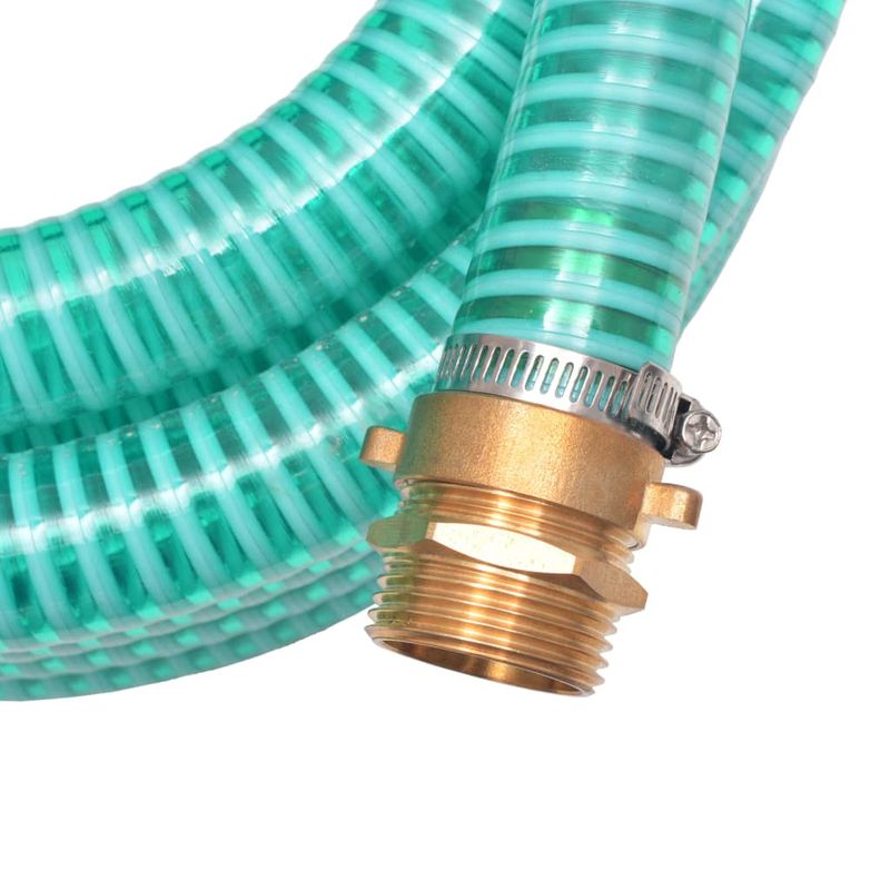 Casa si Gradina - Gradinarit si plante - Instalatii si accesorii pentru irigatii - Furtunuri de gradina si accesorii - Furtun de aspiratie, conectori de alama, 4 m,  25 mm, verde - Infinity.ro