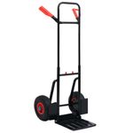 Casa si Gradina - Constructii - Depozitare, transport si protectie - Accesorii echipamente pentru transport si ridicat - Carucior telescopic manual, 200 kg, negru si rosu - Infinity.ro