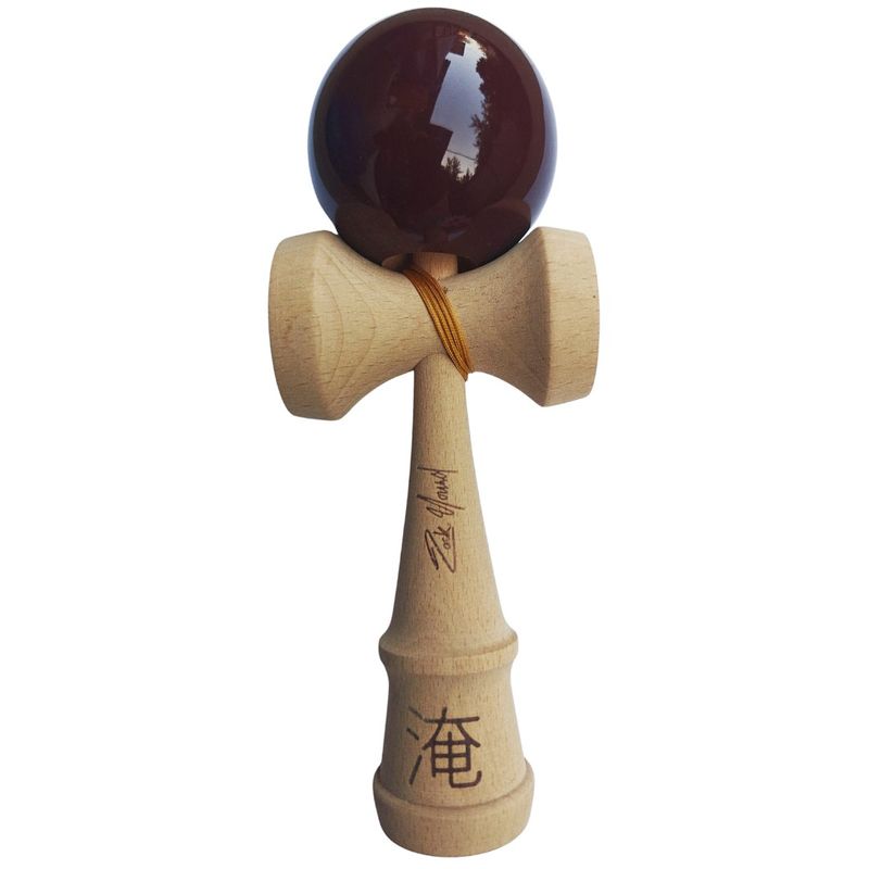 Jucarii, Copii si Bebe - Jucarii si jocuri - Jucarii & jocuri educative - Jucarii interactive - Kendama profesionala, Bila din lemn + Sticker pentru telefon, 122KD - Infinity.ro