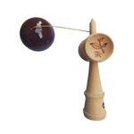 Jucarii, Copii si Bebe - Jucarii si jocuri - Jucarii & jocuri educative - Jucarii interactive - Kendama profesionala, Bila din lemn + Sticker pentru telefon, 122KD - Infinity.ro