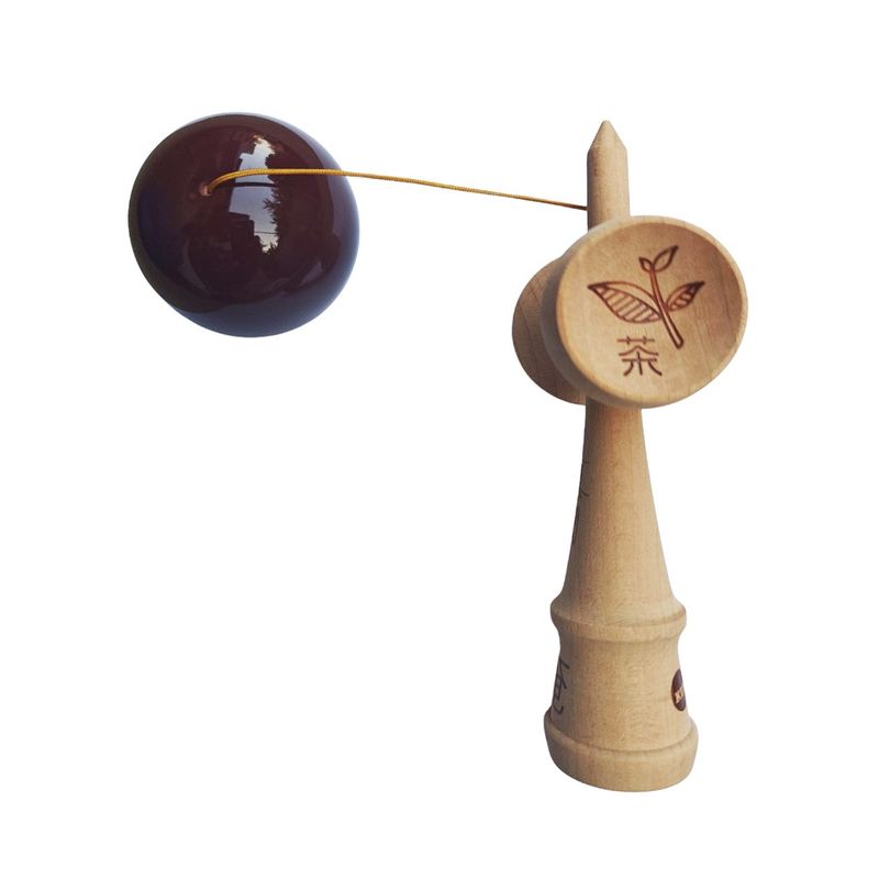 Jucarii, Copii si Bebe - Jucarii si jocuri - Jucarii & jocuri educative - Jucarii interactive - Kendama profesionala, Bila din lemn + Sticker pentru telefon, 122KD - Infinity.ro