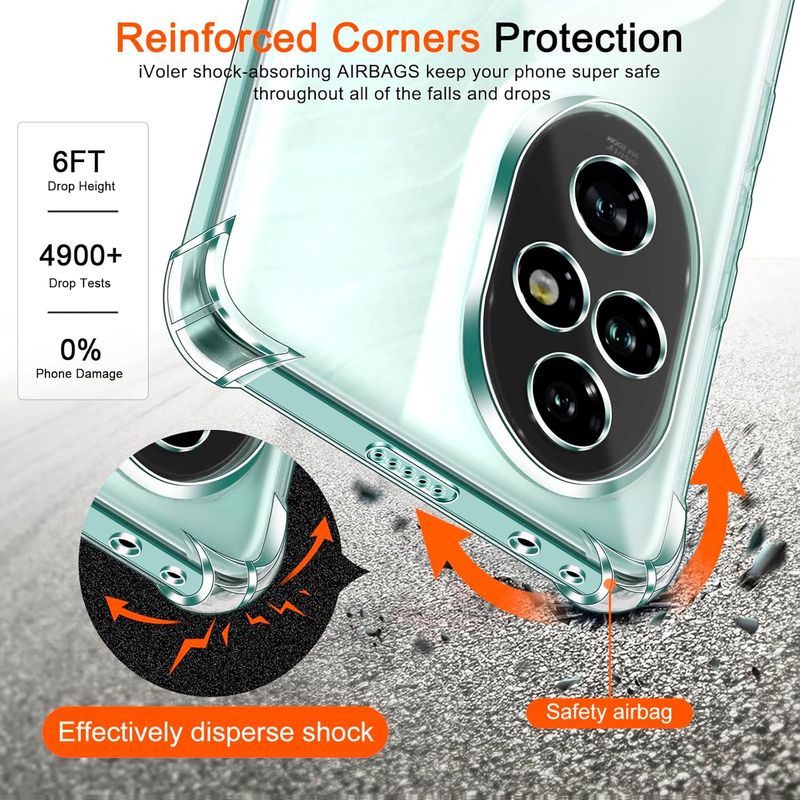 Laptop, Telefoane si Tablete - Telefoane mobile si accesorii - Accesorii Telefoane - Huse telefoane - Husa Anti soc, transparenta compatibila cu Honor 200 Pro - Infinity.ro