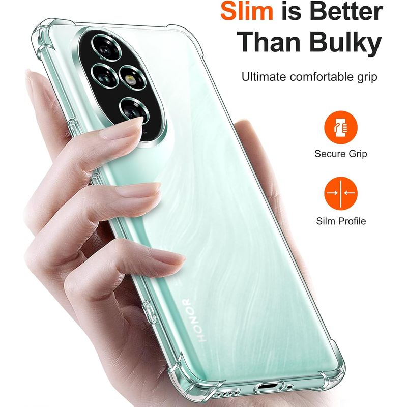 Laptop, Telefoane si Tablete - Telefoane mobile si accesorii - Accesorii Telefoane - Huse telefoane - Husa Anti soc, transparenta compatibila cu Honor 200 Pro - Infinity.ro