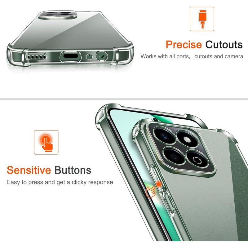 Laptop, Telefoane si Tablete - Telefoane mobile si accesorii - Accesorii Telefoane - Huse telefoane - Husa Anti soc, transparenta compatibila cu Honor 200 Smart - Infinity.ro