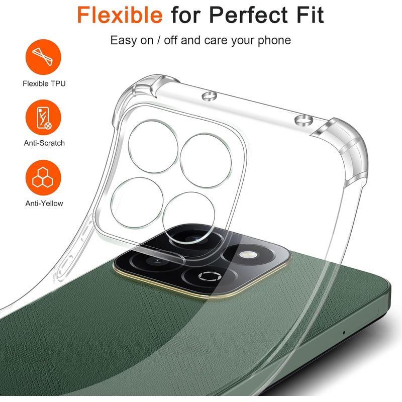 Laptop, Telefoane si Tablete - Telefoane mobile si accesorii - Accesorii Telefoane - Huse telefoane - Husa Anti soc, transparenta compatibila cu Honor 200 Smart - Infinity.ro