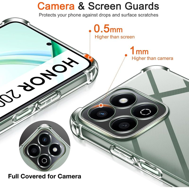 Laptop, Telefoane si Tablete - Telefoane mobile si accesorii - Accesorii Telefoane - Huse telefoane - Husa Anti soc, transparenta compatibila cu Honor 200 Smart - Infinity.ro