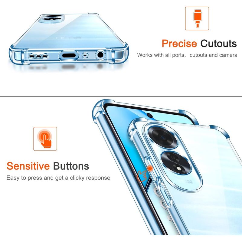 Laptop, Telefoane si Tablete - Telefoane mobile si accesorii - Accesorii Telefoane - Huse telefoane - Husa Anti soc, transparenta compatibila cu OPPO A60 4G - Infinity.ro