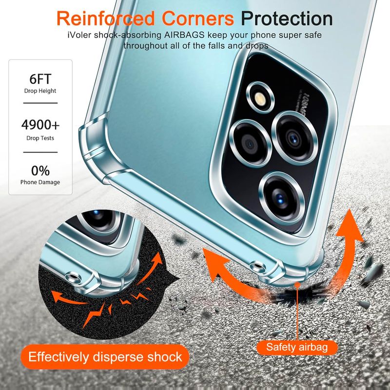 Laptop, Telefoane si Tablete - Telefoane mobile si accesorii - Accesorii Telefoane - Huse telefoane - Husa Anti soc, transparenta compatibila cu Honor 200 Lite 5G - Infinity.ro