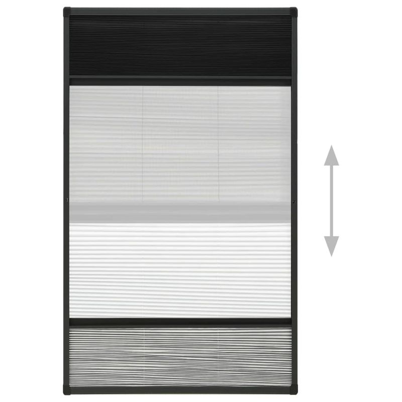 Casa si Gradina - Textile si covoare - Perdele si draperii - Perdele - Ecran insecte pentru ferestre, cu umbrar, 80x160 cm, aluminiu - Infinity.ro