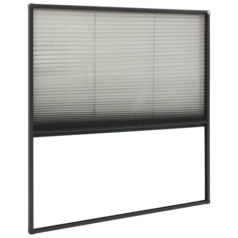 Casa si Gradina - Textile si covoare - Perdele si draperii - Perdele - Ecran insecte pentru ferestre, antracit, 120x120 cm, aluminiu - Infinity.ro