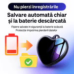 Produse digitale - Reportofon Spion CLC Q66 8GB, medalion inima, 96h inregistrare, activare vocala, DSP, baterie reincarcabila - Infinity.ro