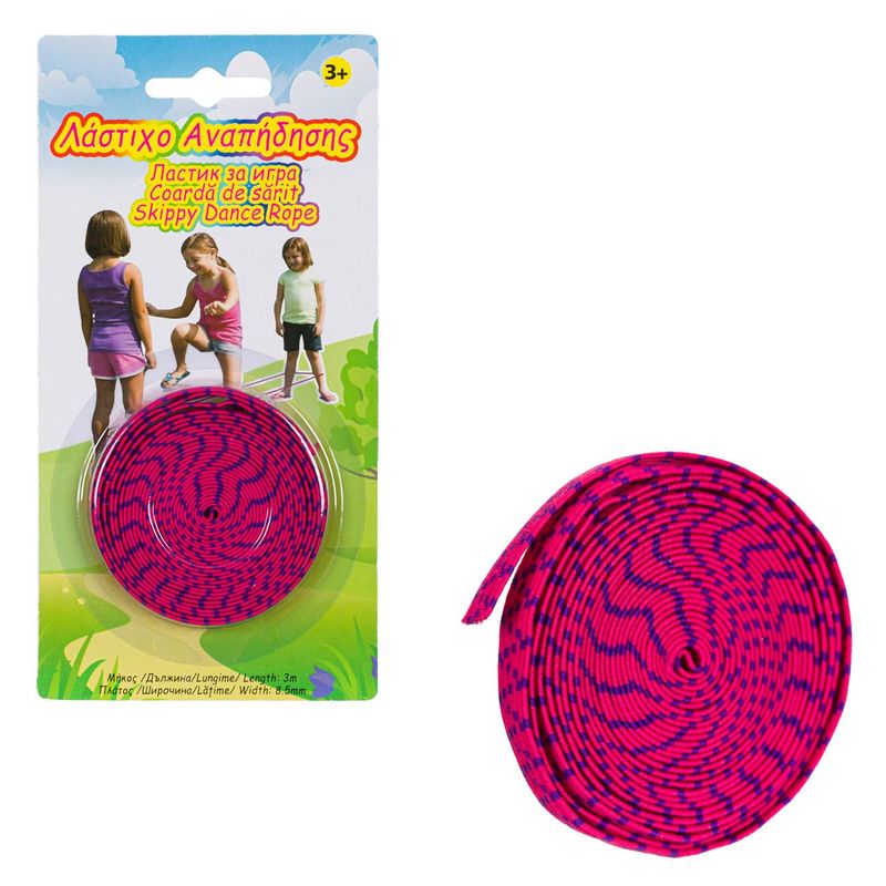 Sport si Outdoor - Fitness - Accesorii fitness - Corzi de sarit - Coarda sarit elastice, skippy dance rope, lungime 3m, mov - Infinity.ro