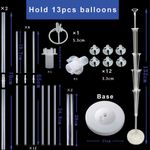 Casa si Gradina - Decoratiuni - Decoratiuni petrecere - Baloane - Set arcada baloane petrecere, alb, 19 baloane, plastic - Infinity.ro