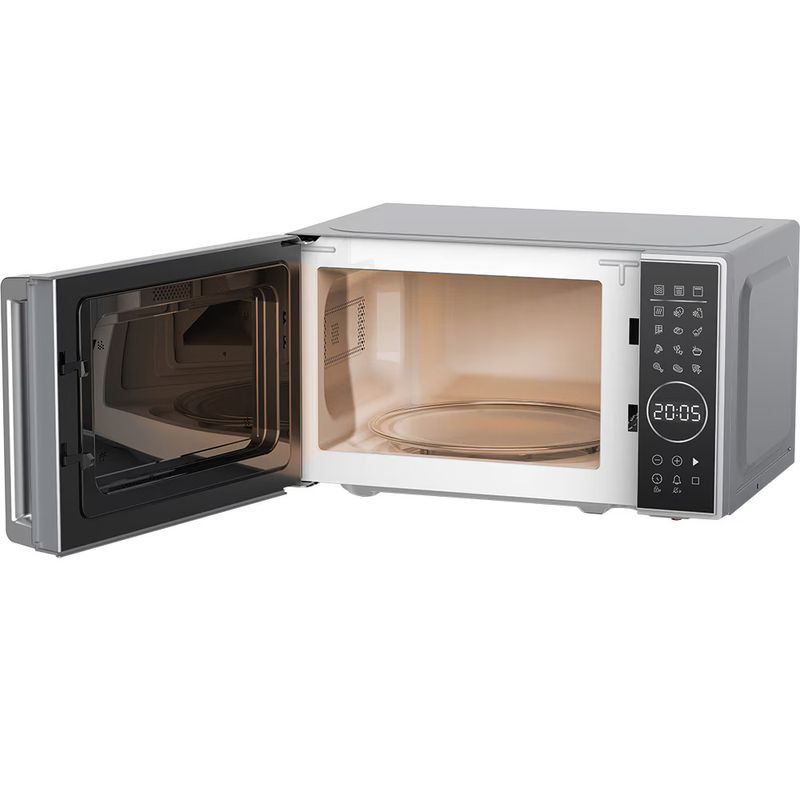 Electronice si Electrocasnice - Aragazuri, cuptoare si hote - Cuptoare - Cuptoare cu microunde - Cuptor microunde cu grill BEKO MGC20130SB, 20l, 700W, Afisaj Digital, Auto Cook, 6 trepte de putere, argintiu-negru - Infinity.ro