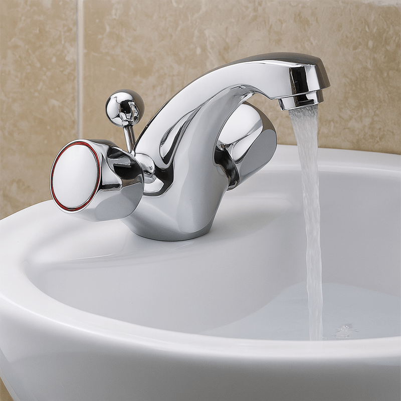 Casa si Gradina - Sanitare - Lavoar baie si accesorii - Baterii sanitare - Baterie lavoar Remer Rubinetterie Classic 13Y, monocomandata, ventil pop-up, cartus ceramic, crom lucios, alama - Infinity.ro