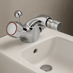 Casa si Gradina - Sanitare - Lavoar baie si accesorii - Baterii sanitare - Baterie bideu Remer Rubinetterie Classic 23Y, monocomandata, ventil pop-up, crom lucios, alama - Infinity.ro