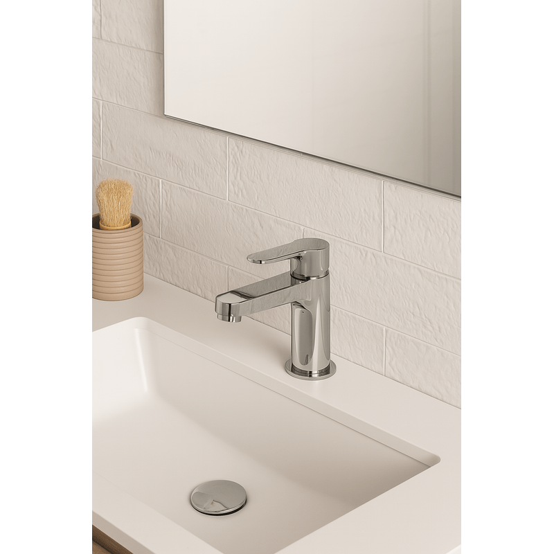 Casa si Gradina - Sanitare - Lavoar baie si accesorii - Baterii sanitare - Baterie lavoar Remer Rubinetterie Winner W10P, monocomandata, ventil pop-up, cartus ceramic, crom lucios, alama - Infinity.ro