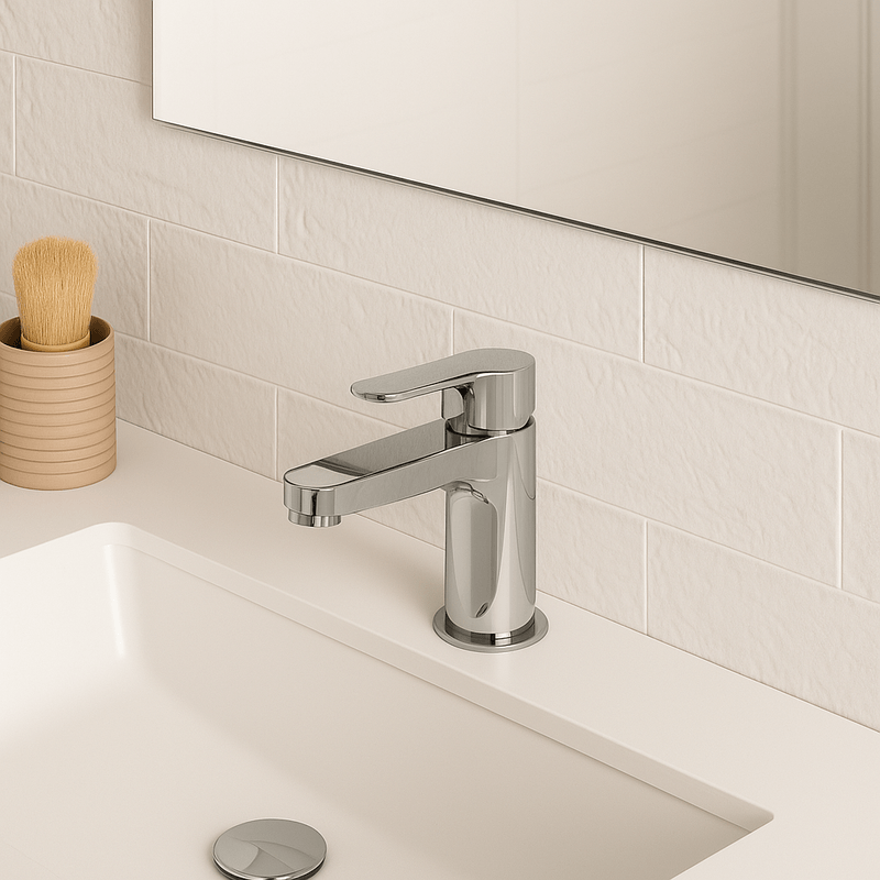 Casa si Gradina - Sanitare - Lavoar baie si accesorii - Baterii sanitare - Baterie lavoar Remer Rubinetterie Winner W10P, monocomandata, ventil pop-up, cartus ceramic, crom lucios, alama - Infinity.ro