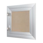 Casa si Gradina - Sanitare - Suporturi si accesorii baie - Sisteme de ventilatie - Usita de vizitare si acces din rigips / aluminiu VentEurope LP3030U, 300x300 mm, grosime 15 mm, suruburi autoforante - Infinity.ro
