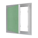 Casa si Gradina - Sanitare - Suporturi si accesorii baie - Sisteme de ventilatie - Usita de vizitare si acces din rigips / aluminiu VentEurope LP3030U, 300x300 mm, grosime 15 mm, suruburi autoforante - Infinity.ro