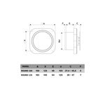 Casa si Gradina - Sanitare - Suporturi si accesorii baie - Sisteme de ventilatie - Ventilator baie VentEurope ROUND100, diametru 100 mm, debit 105 mc/h, IP24, 2 trepte, 17W silentios, flansa scurtata - Infinity.ro